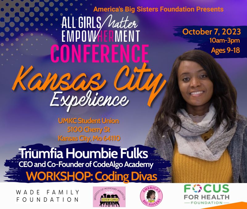 Triumfia fulks will be hosting a workshop at the All Girls Matter conference